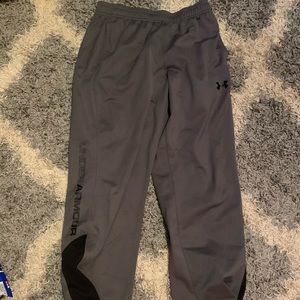 Under armour sweatpants gray/black YLG